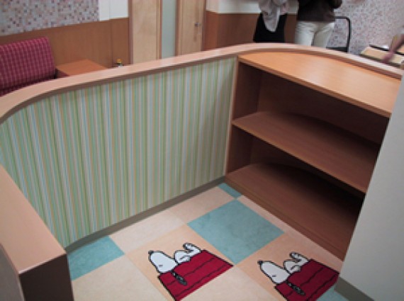 遊び心のあるキッズコーナー