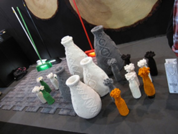 ニットのボトルカバー